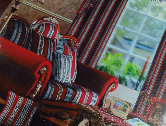 Jacquard Tent Sadu Fabric Classic Arabic Style Seating Floor Cushions