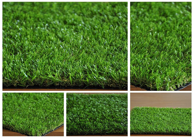 Soft Green Imitation Grass / PE Synthetic Artificial Grass For Gardens