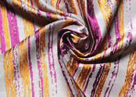 China Dresses Striped Jacquard Woven Fabric High End Organza Purple distributor