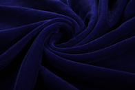 Best Vintage Blue Micro Velvet Fabric / Patterned Velvet Dress Fabric for sale