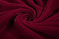 Best Soft Plain Micro Burgundy Velvet Fabric For Dresses , Tear-Resistant for sale