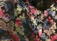 China Damask Upholstery Velvet Sofa Fabric Jacquard Weave 100 Polyester distributor