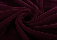 China Luxury Burgundy Micro Velvet Fabric , Polyester Velvet Upholstery Fabric distributor