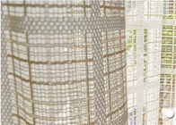 China Luxury Striped Voile Curtain Fabric For Tablecloth , Home Textile Fabric distributor