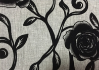 China Rosemary Flock Print Fabric Plain Weave Fabrics 210gsm Weight distributor