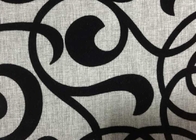 Grey Polyester Flocked Fabric Upholstery Home Textile 210GSM Weight for sale