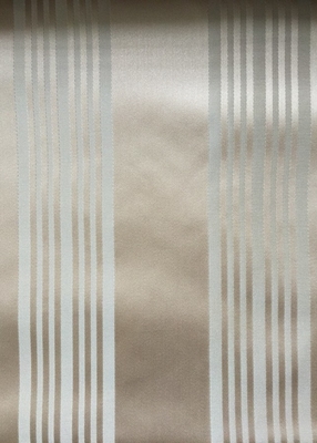 Beding Striped Jacquard Woven Fabric High Density Silver Blackout supplier