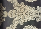 Diamond Gold Jacquard Woven Fabric 210GSM Jacquard Bed Linen supplier
