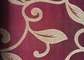 Floral Red Jacquard Woven Fabric Classical Soft With Anti-Static supplier