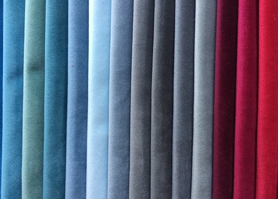 Colorful Plain Polyester Velvet Fabric Soft Knitted with Short Fiber supplier