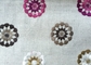 Yarn Dyed Viscose Dressmaking Fabric / Flower Embroidered Fabric supplier