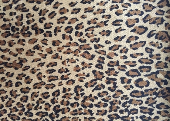 Luxury Curtain Velvet Leopard Velvet Fabric Printing Weave Home Decor supplier