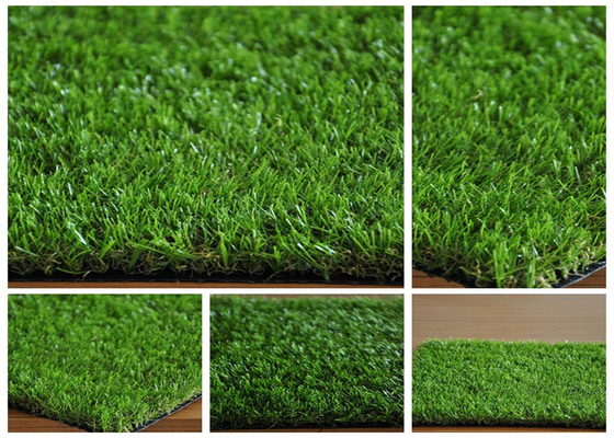 Soft Green Imitation Grass / PE Synthetic Artificial Grass For Gardens supplier