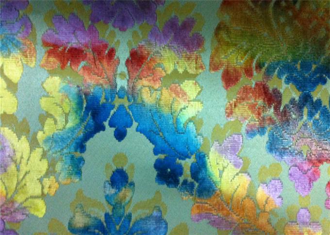 Damask Upholstery Velvet Sofa Fabric Jacquard Weave 100 Polyester