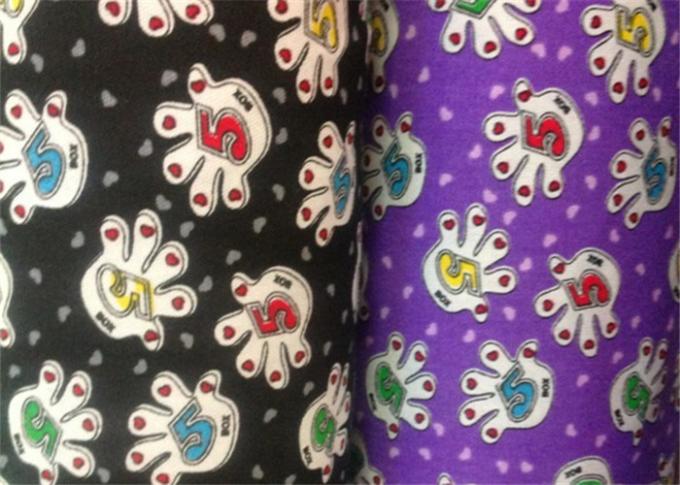 Blue Polyester Floral Custom Printed Fabrics Tear Proof Customized