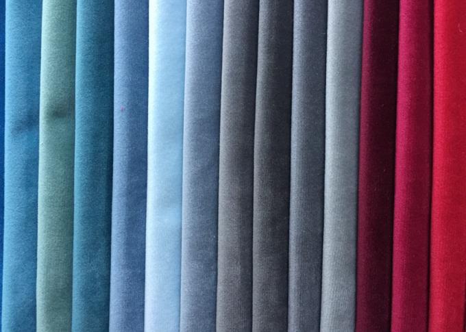 Colorful Plain Polyester Velvet Fabric Soft Knitted with Short Fiber