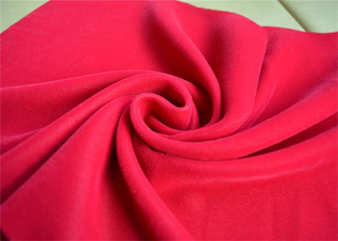 Garment Plain Micro Velvet Fabric Decorator Rose Red OEM Accept