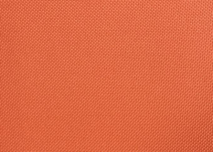 Orange Dyed PVC Coated Polyester Fabric Waterproof For Suitcases