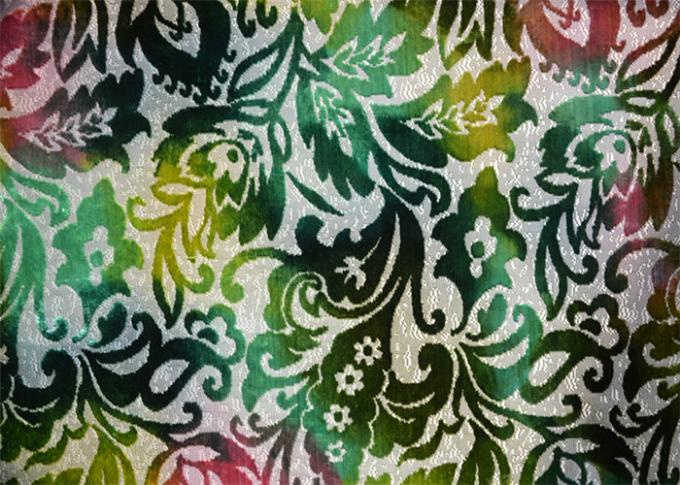 100% Polyester Colorful Crushed Velour Fabric Green Velvet Fabric